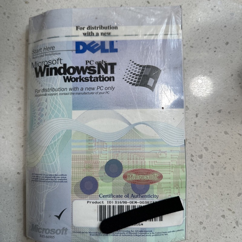 NEW SEALED Microsoft Windows NT 4.0 Workstation