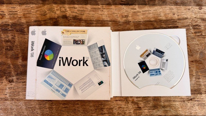 Apple iWork 08 Software Suite CD Boxed Complete Mac Pages Numbers Keynote USA