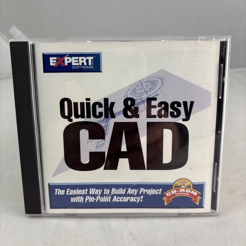 Expert Software Quick & Easy CAD CD-ROM windows 95 3.1 Vintage PC