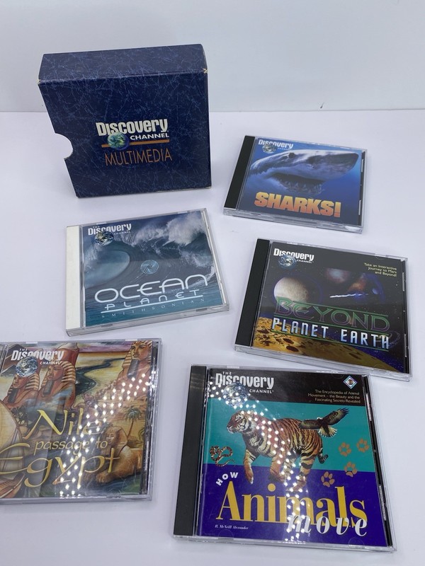 SHARKS! AN INTERACTIVE JOURNEY BY DISCOVERY CHANNEL PC CD-ROM FOR MAC BOX SET