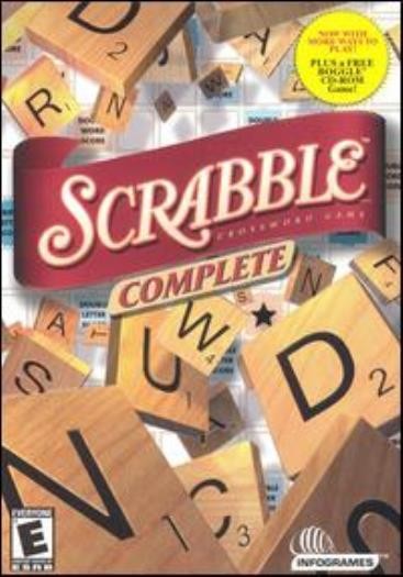 Scrabble Complete PC CD make words tile letters score points computer board game