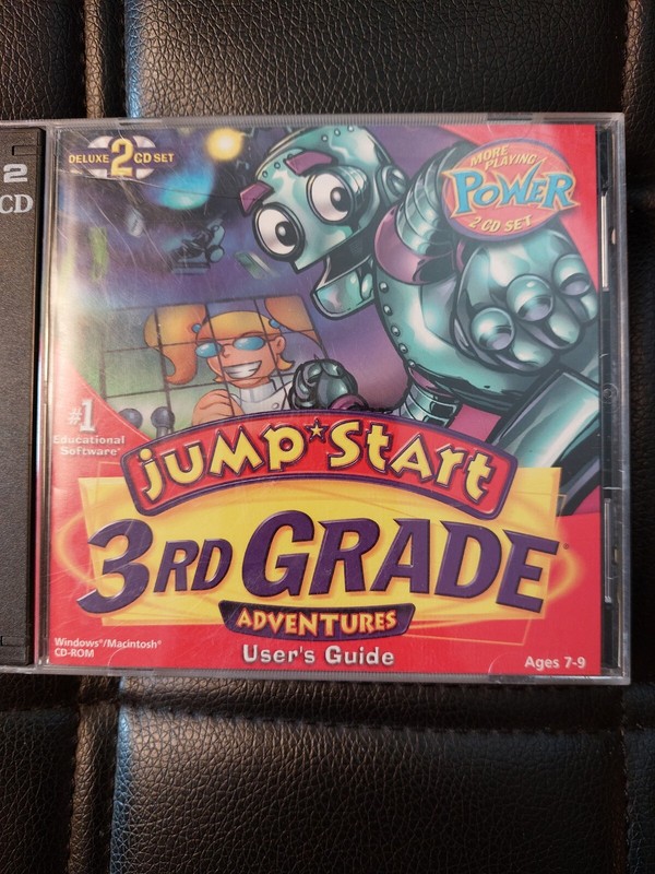 JumpStart Adventures 3rd Grade Users Guide (PC WIN/Mac 1996 Game) 2 Disc Set VTG gallery