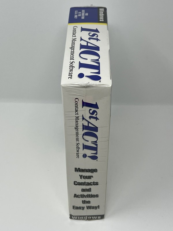 1st ACT! Contact Management Software for Windows 1992 Vintage New Sealed gallery