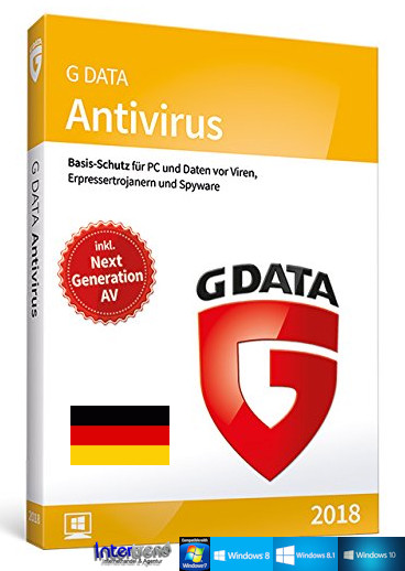 G Data Antivirus 2018 Vollversion 1 PC & Handbuch (PDF) Download NEU