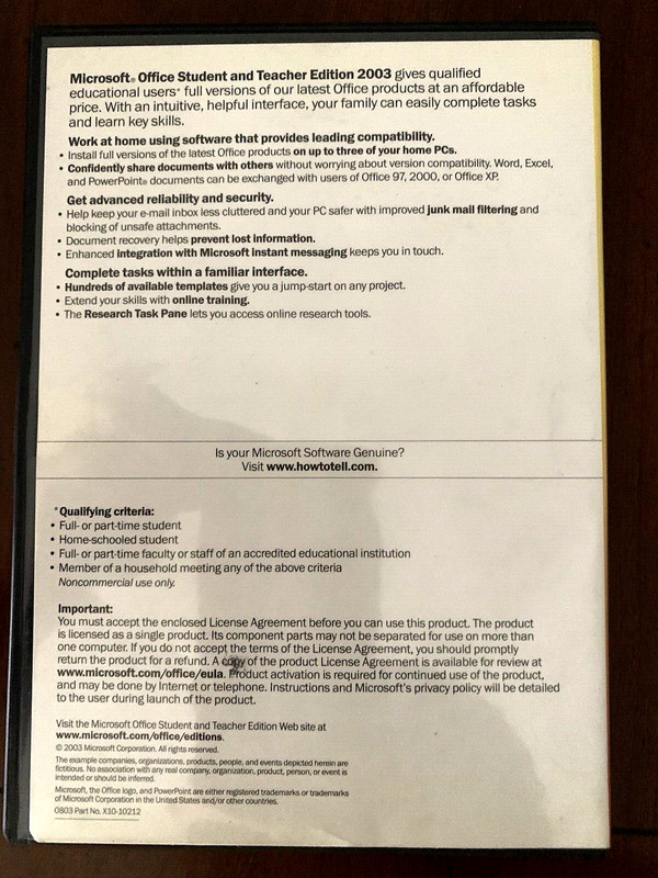 Microsoft Office Student And Teacher Edition 2003 Full Version With Product Key gallery