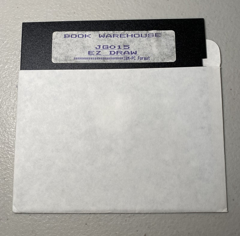 IBM Tandy Software Book Warehouse JG015 EZ Draw 5.25”