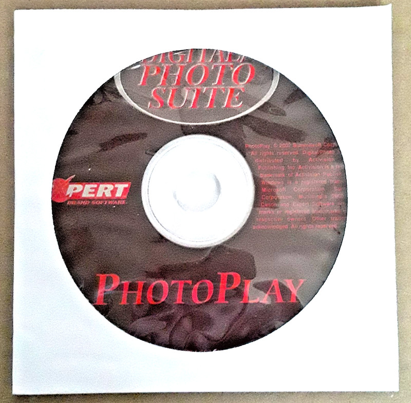 2002 Original “PhotoPlay” CD from Expert Software/Summitsoft