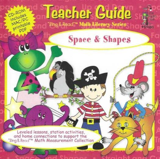 Space & Shapes Teacher Guide PC MAC CD kids learn objects lessons concepts early