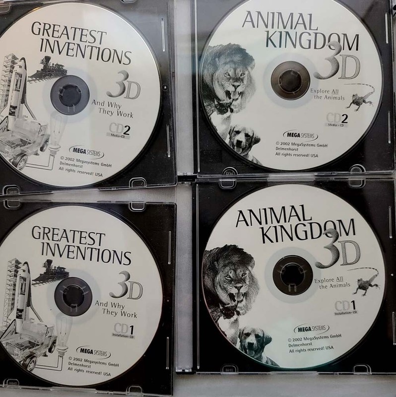 Human 3D Dinosaurs Animal Kingdom Greatest Inventions Technology 12 CD-ROM Set gallery