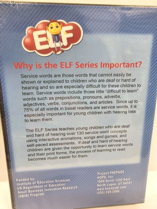ELF Early Literacy Fun ASL CD rom for KIDS CHILDREN EDUCATIONAL LEARNING gallery