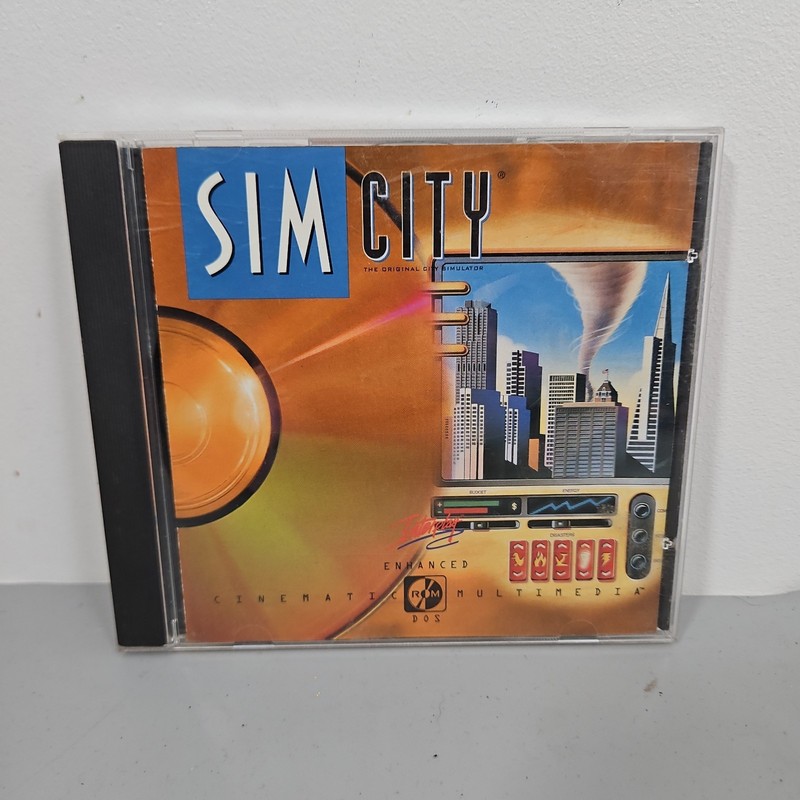 Sim City 1994 PC CD-Rom Video Game Vintage Interplay