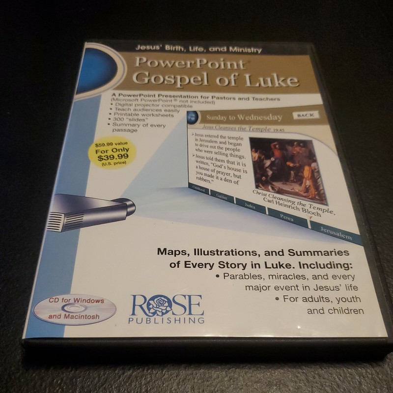 Gospel of Luke: A PowerPoint Presentation for Pastors and Teachers (CD, 2005)