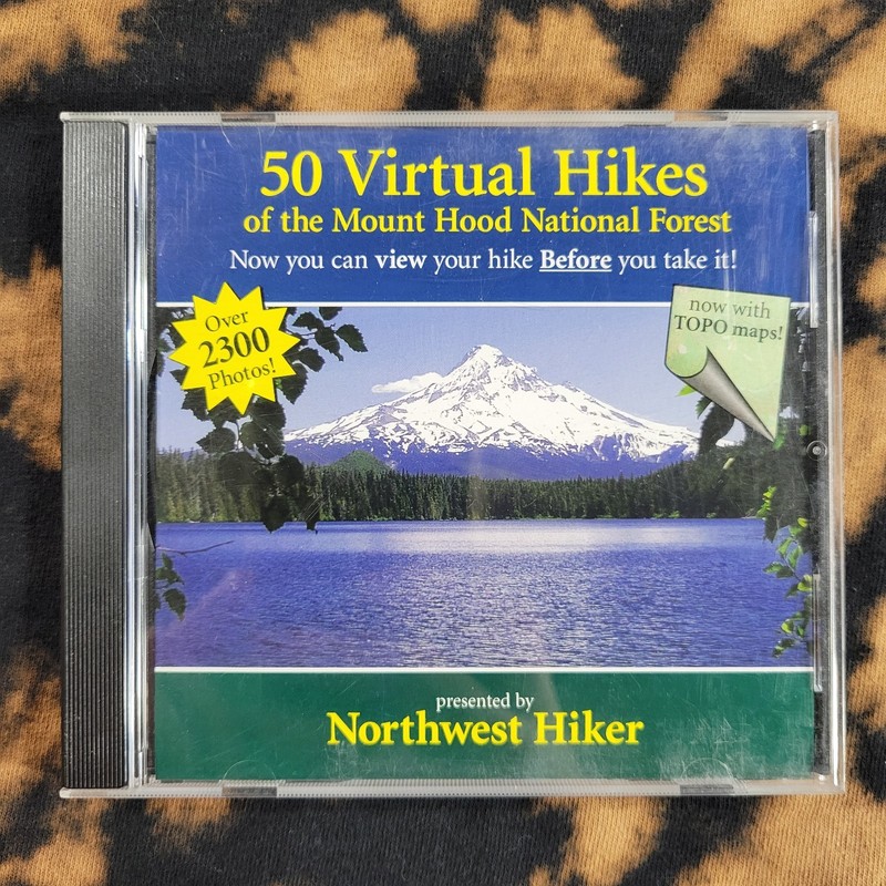 50 Virtual Hikes of the Mount Hood National Forest CD-ROM 2006 USED
