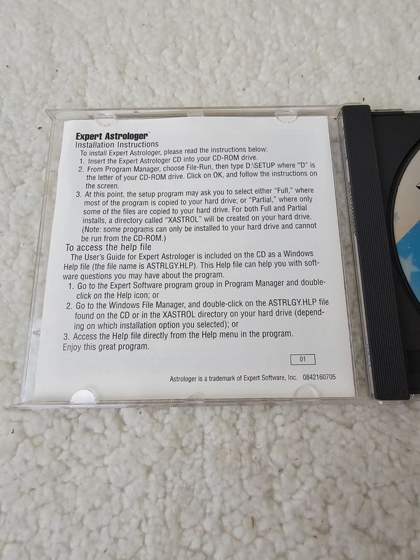 Vintage 1997 Expert Software Astrologer CD-ROM windows 95 gallery