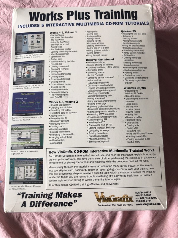 Microsoft Works Training For Works 4.5 Vol. 1/2 And Windows 95/98 Teach Yourse gallery