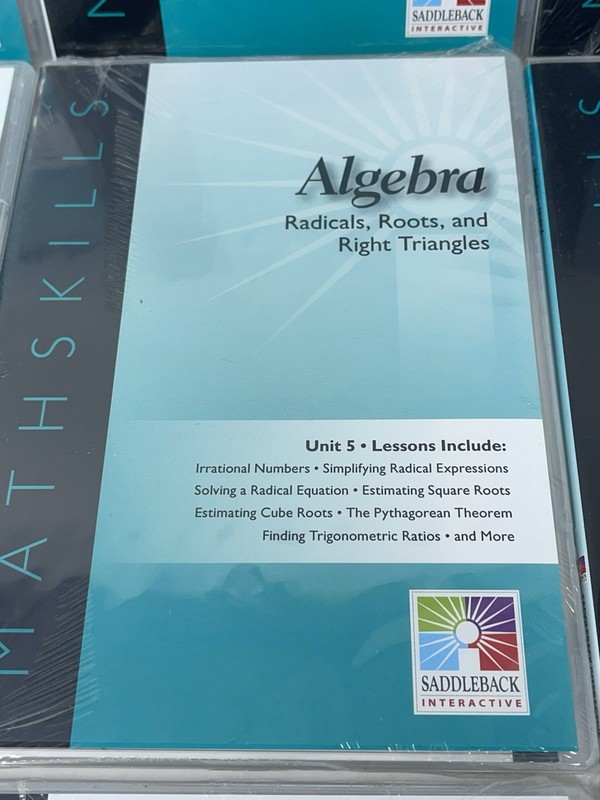 New Algebra Unit 1-9 Math Skills Curriculum Saddleback Interactive CD-ROM Mac/PC gallery