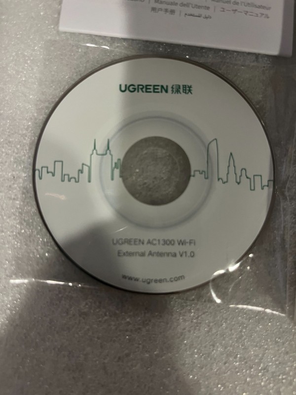 UGreen AC1300 Wireless Adapter Box with CD-ROM and Original Inserts gallery