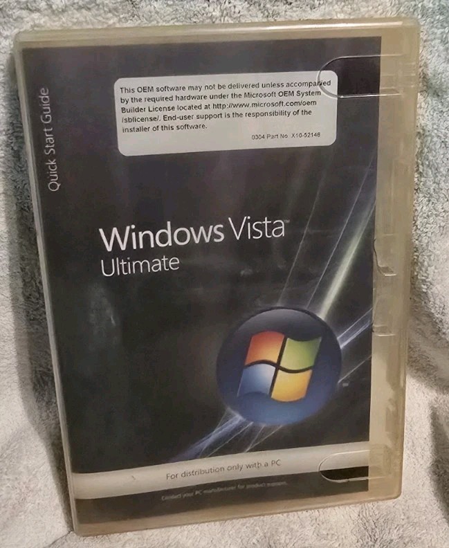 MICROSOFT WINDOWS VISTA ULTIMATE 32-bit ONLY