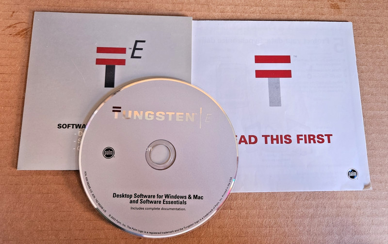 Palm Pilot Tungsten Software Installation CD for Windows & Mac Free Shipping