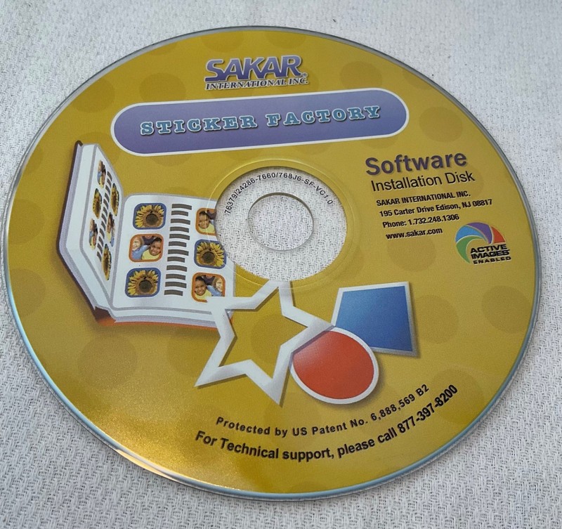 Sakar International Inc. Sticker Factory Software Installation Disc - Disc Only gallery