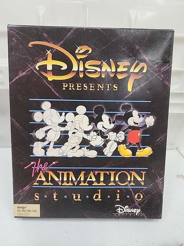 Vintage Disney Presents The Animation Studio IBM/Tandy Floppy Disks Software T-8