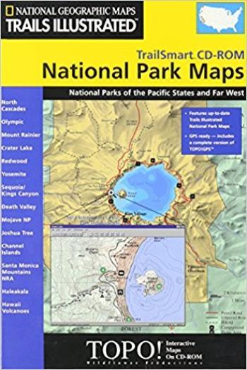 TrailSmart: National Parks Of The Pacific Rim & Far West w/ Manual PC CD maps