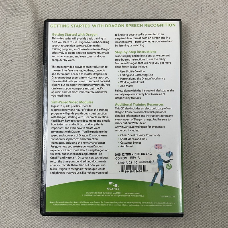 Nuance Dragon NaturallySpeaking 12 Premium Speech Recognition Software DVD gallery