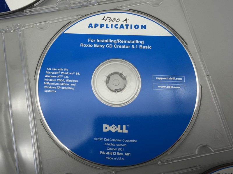 Vintage Dell Software CD Lot 5 PowerDVD Roxio PowerVault 1999-2003 Restore gallery