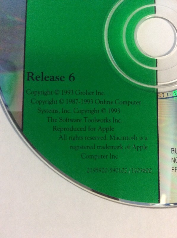 The New Grolier Multimedia Encylopedia Release 6 1993 CD-Rom Mac Software gallery