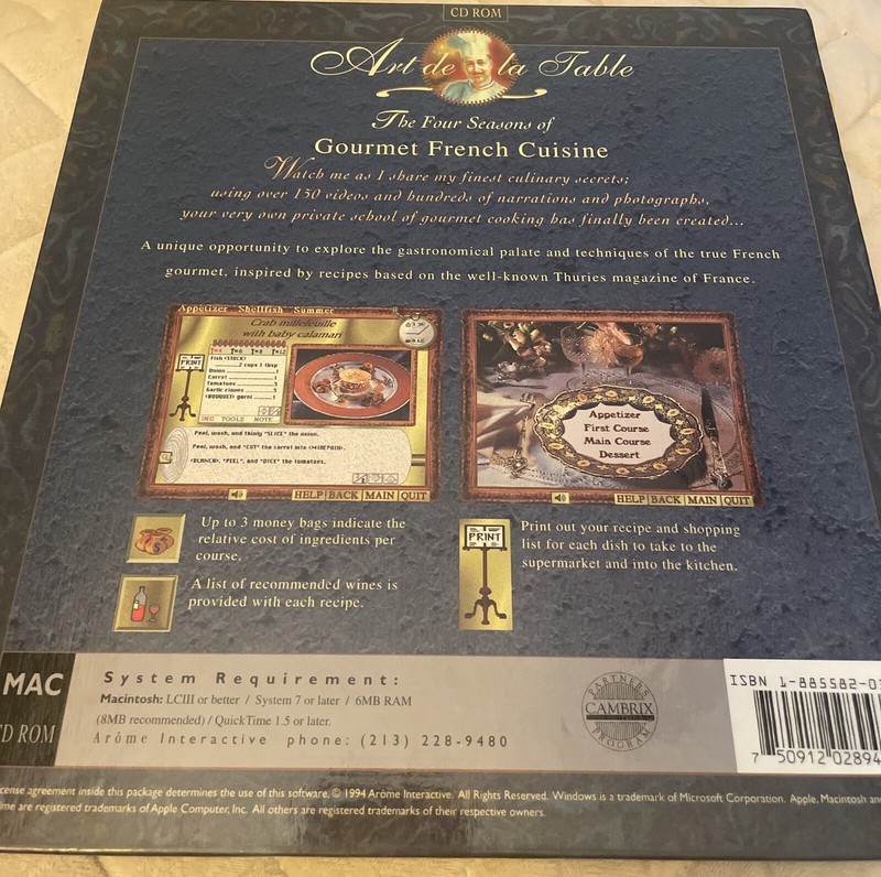 The 4 Seasons of Gourmet French Cuisine, CD gallery