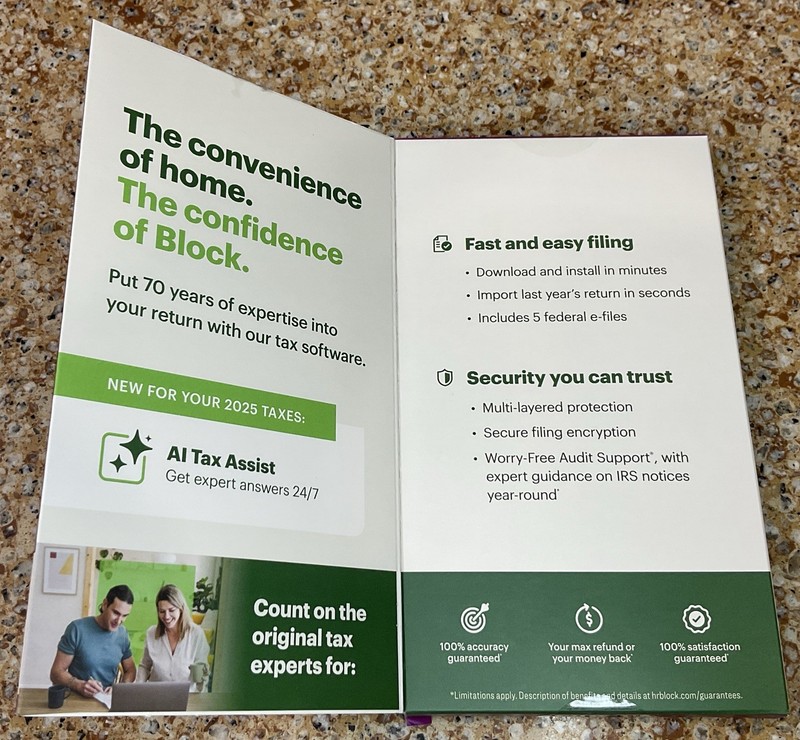 H&R Block 2025 Deluxe + State Tax Software Key Card PC/Mac gallery