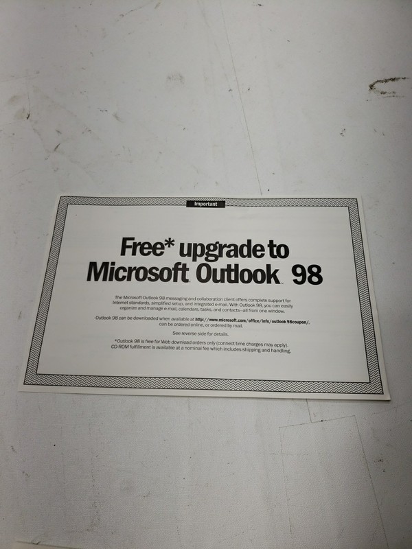 Vintage Microsoft Office 97 Standard Upgrade Sealed CD-ROM Manuals Box gallery