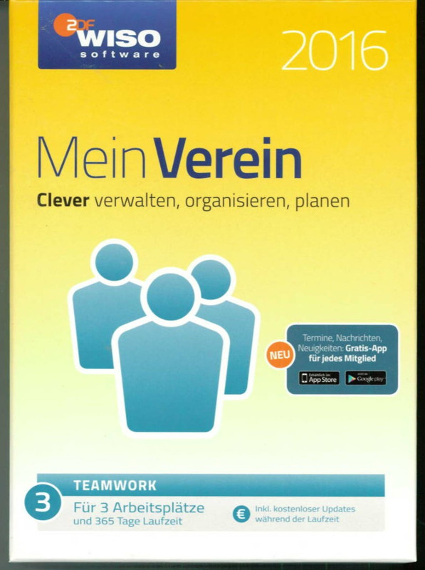 Buhl WISO Software – My Club 2016 Teamwork – NEW – Original Packaging