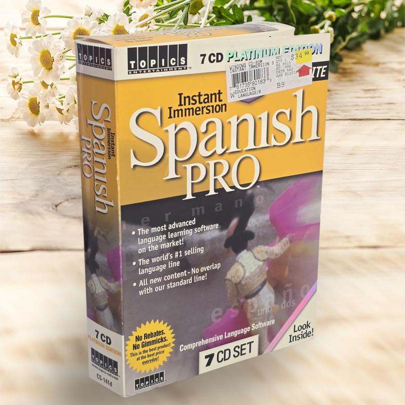 Instant Immersion Spanish Pro 7 CD Platinum Edition Pro Suite Language Software