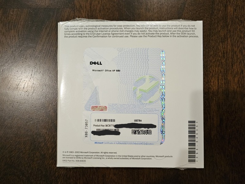 Microsoft Office XP SBE – Small Business Edition – NEW with Product Key – DELL