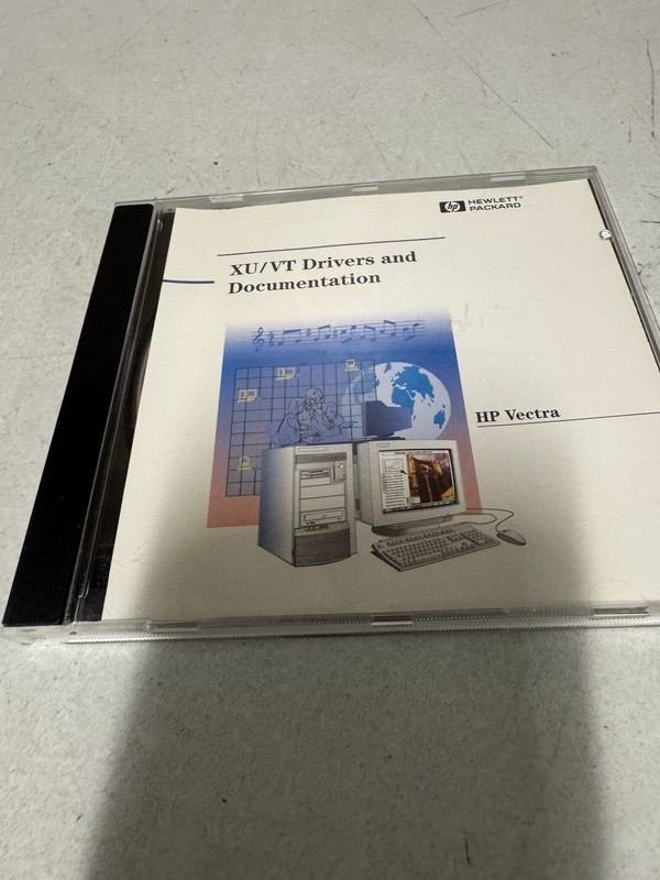 HP XU/VT Drivers and Documentation CD HP Vectra 1995 Vintage Hewlett Packard