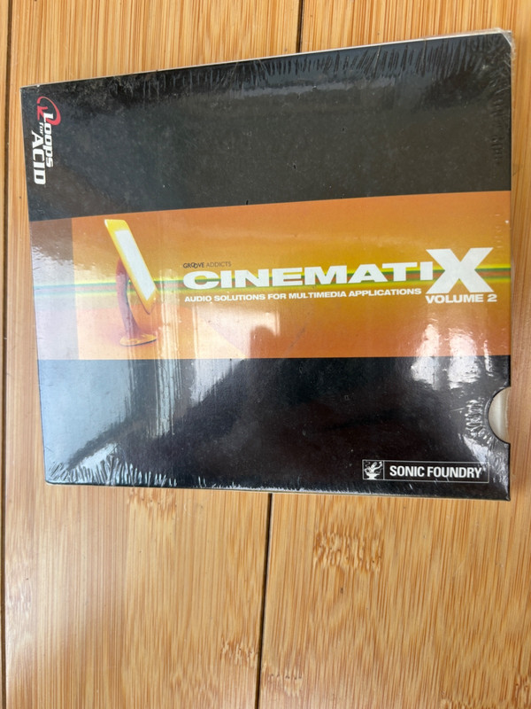 CD LOOPS FOR ACID CINEMATIX VOL 2 SONIC FOUNDRY NEW SEALED