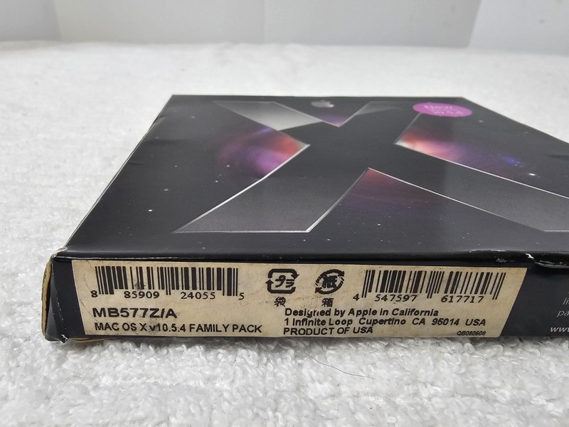 Apple Mac OS X Leopard 10.5.4 Install DVD Family Pack w Manual & Original Boxing gallery