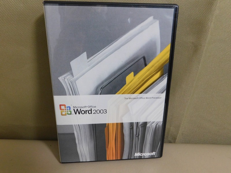 Microsoft Office WORD 2003 Case & Disc with Product Key Disc VGC Clean