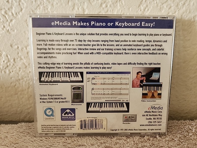 eMedia Music Corporation Beginner Piano and Keyboard Lessons for PC, Mac gallery