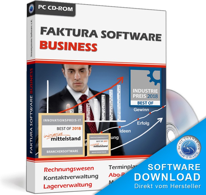 Unternehmer Software Rechnungsprogramm für Firmen,Angebot,Rechnung,Mitarbeiter