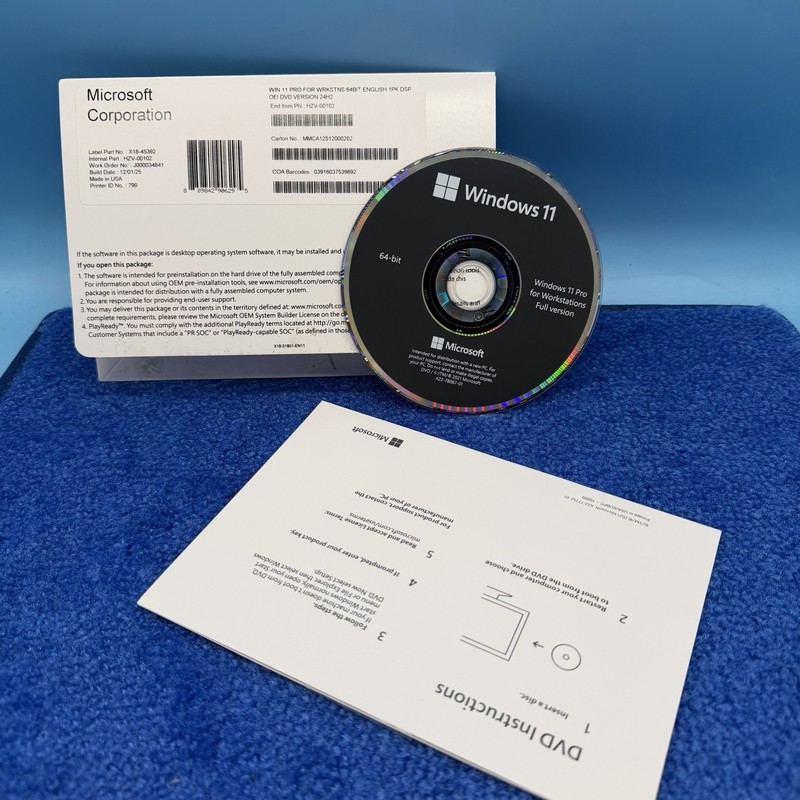 Microsoft Windows 11 Pro 64-bit for Workstations License 1 License HZV00102