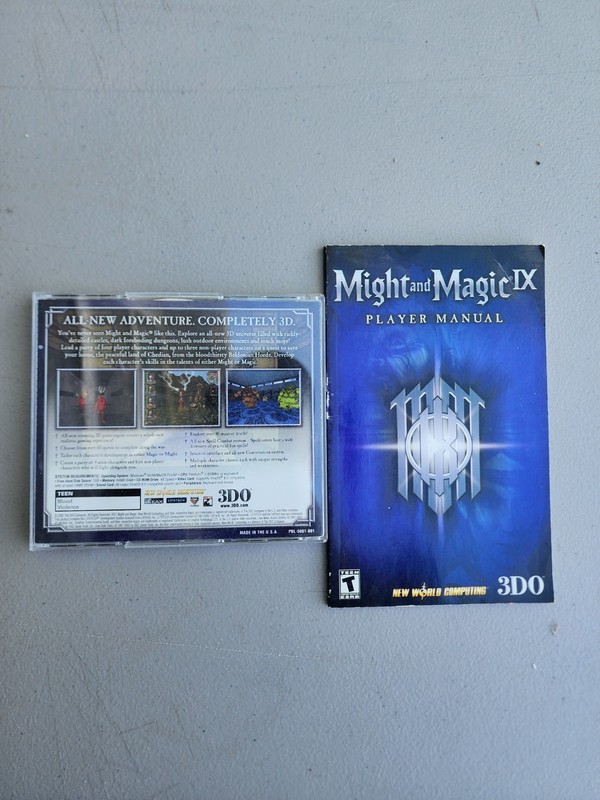 Might and Magic IX 3DO (PC, 2002) Game with Manual gallery