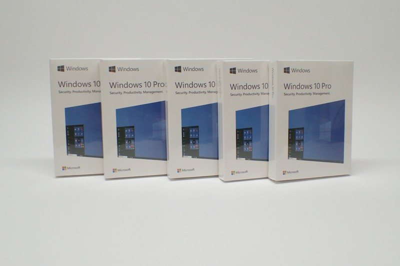 Microsoft Windows 10 Pro Professional Kit Retail Key USB Box 5 PACK Kit