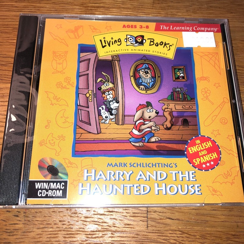 SEALED NEW Harry and the Haunted House Living Books Storybook PC CD-ROM RARE TLC