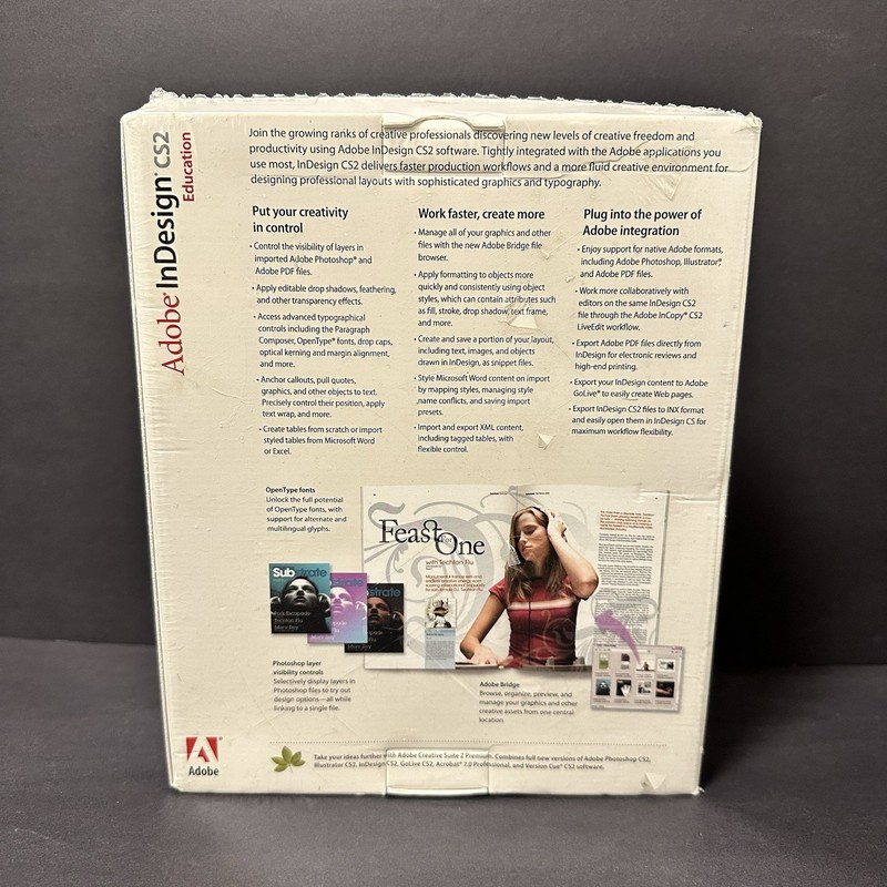 Adobe InDesign CS2 Education for Windows 27510804 718659445478 New Sealed gallery