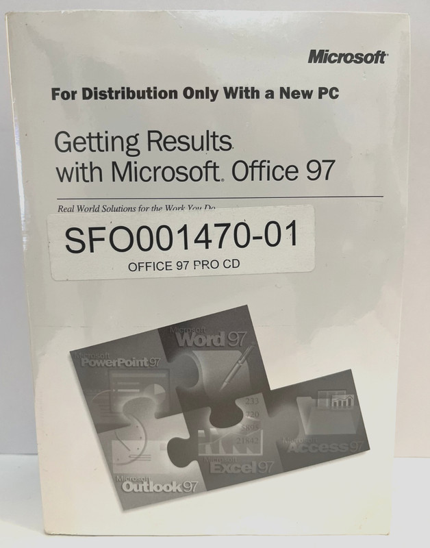 Getting Results With Microsoft Office 97 (Book & Disc) – Factory Sealed