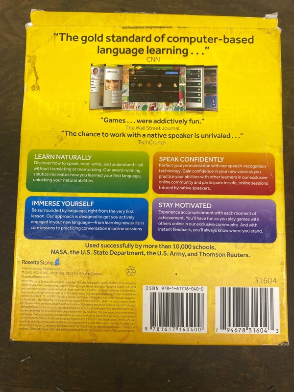 Rosetta Stone Italiano Version 4 Italian Language Course Levels 1-5 CDs gallery