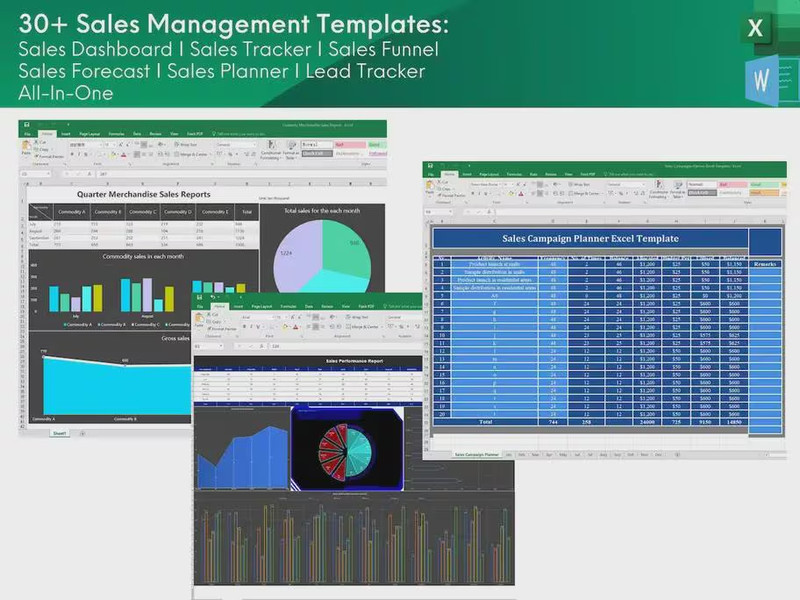 30+ Sales Management Excel Templates | Sales Tracker, Dashboard, Funnel gallery