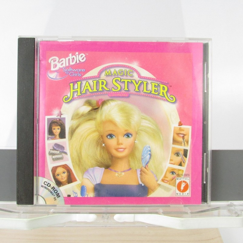 Barbie Magic Hair Styler CD-ROM Windows 95 Software for Girls Mattel